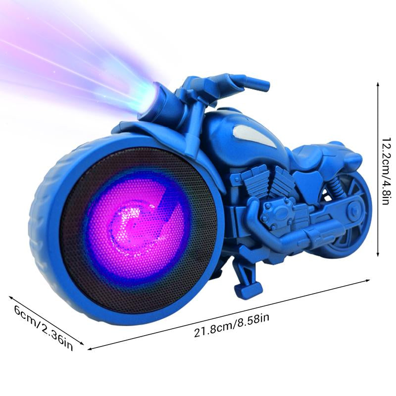 Bluetooth Speaker Portable Mini Stereo 1950'S Replica Speaker Motorcycle Style FM TWS RGB Light