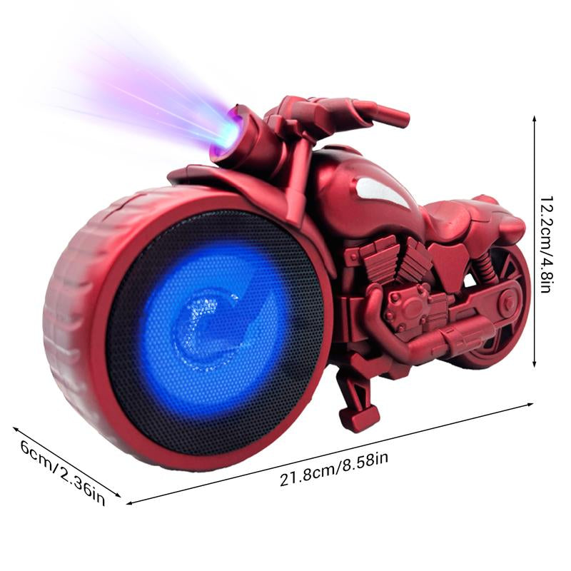 Bluetooth Speaker Portable Mini Stereo 1950'S Replica Speaker Motorcycle Style FM TWS RGB Light