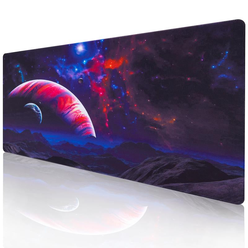 Computer Keyboard Mouse Mat , Gaming Mouse Pad , Extended Mouse Pad, Desk Mat for Gamer, Office & Home Mousepad, Non-Slip Desk Gaming Mousepad,