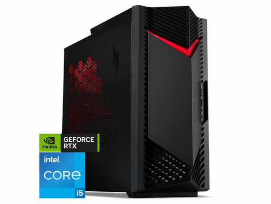 Nitro 50 Gaming Desktop PC, Intel Core I5-14400F, Geforce RTX 4060, 16GB DDR5, 1 TB Pcie SSD, Windows 11 Home, N50-656-UR15
