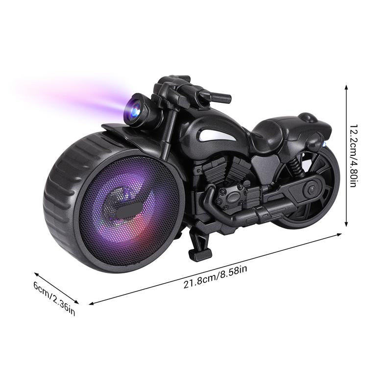 Bluetooth Speaker Portable Mini Stereo 1950'S Replica Speaker Motorcycle Style FM TWS RGB Light
